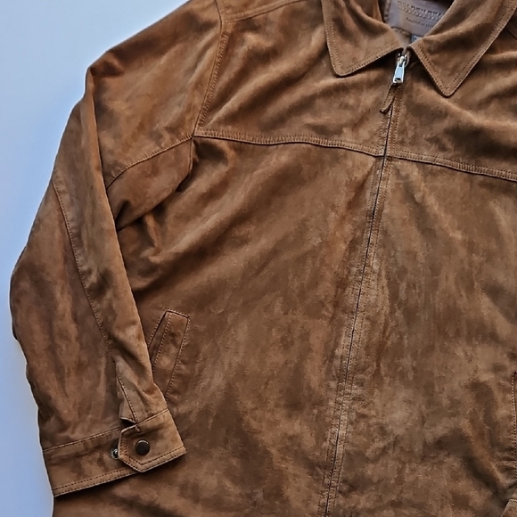 Men's Brown Golden Bear Suede Jacket XL - Picture 3 of 13